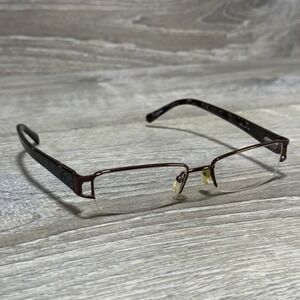 Banana Republic Lois Eyeglasses 52-17-140 Brown Tortoise Semi-Rimless‎ Frames